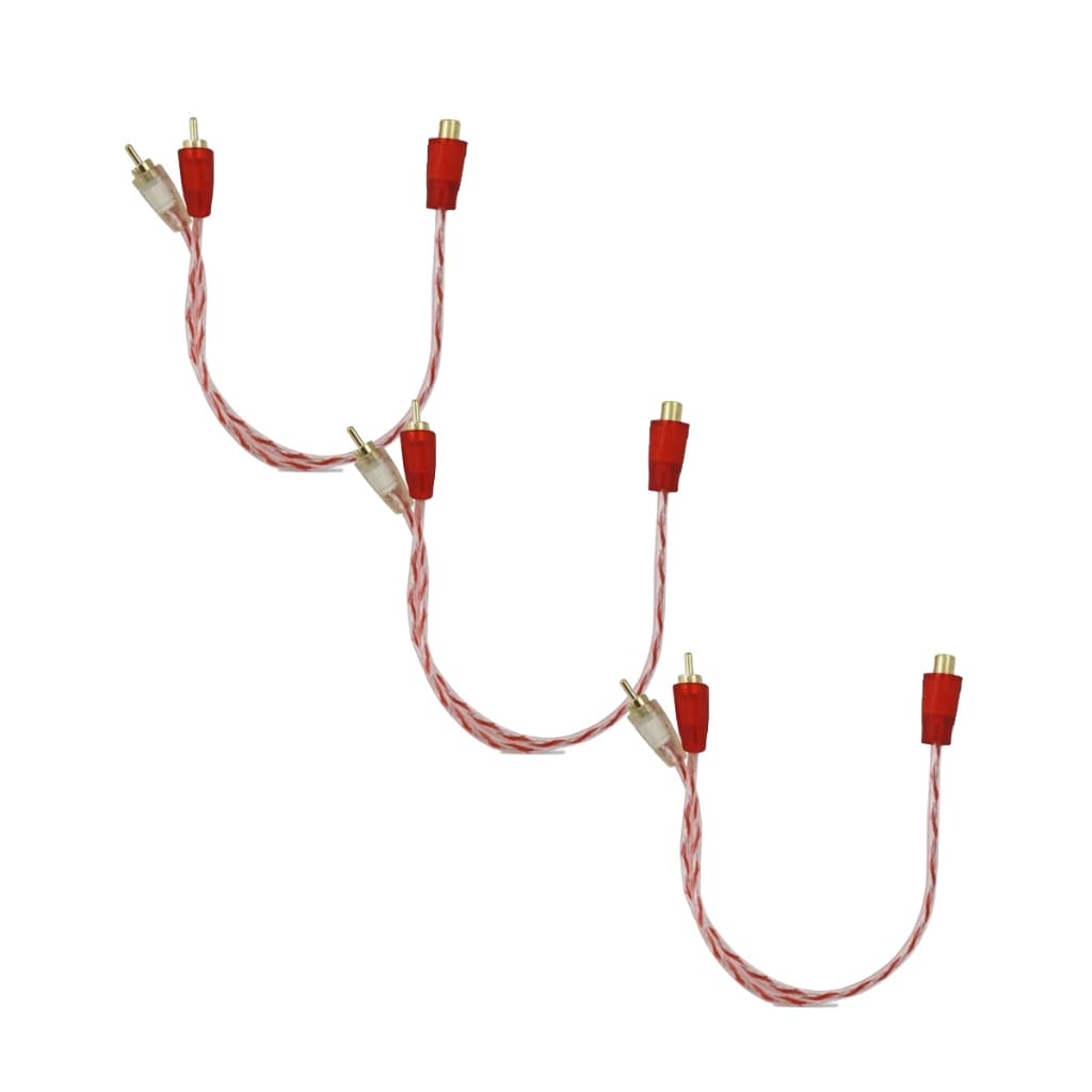Kit 3 Cabo RCA Y 2m 1f Stetsom Injetado Bronze