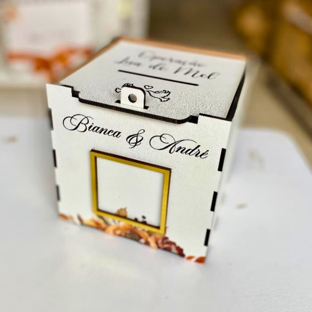 CAIXA PARA CASAMENTO OPERAÇÃO LUA DE MEL PERSONALIZADA E COM QRCODE