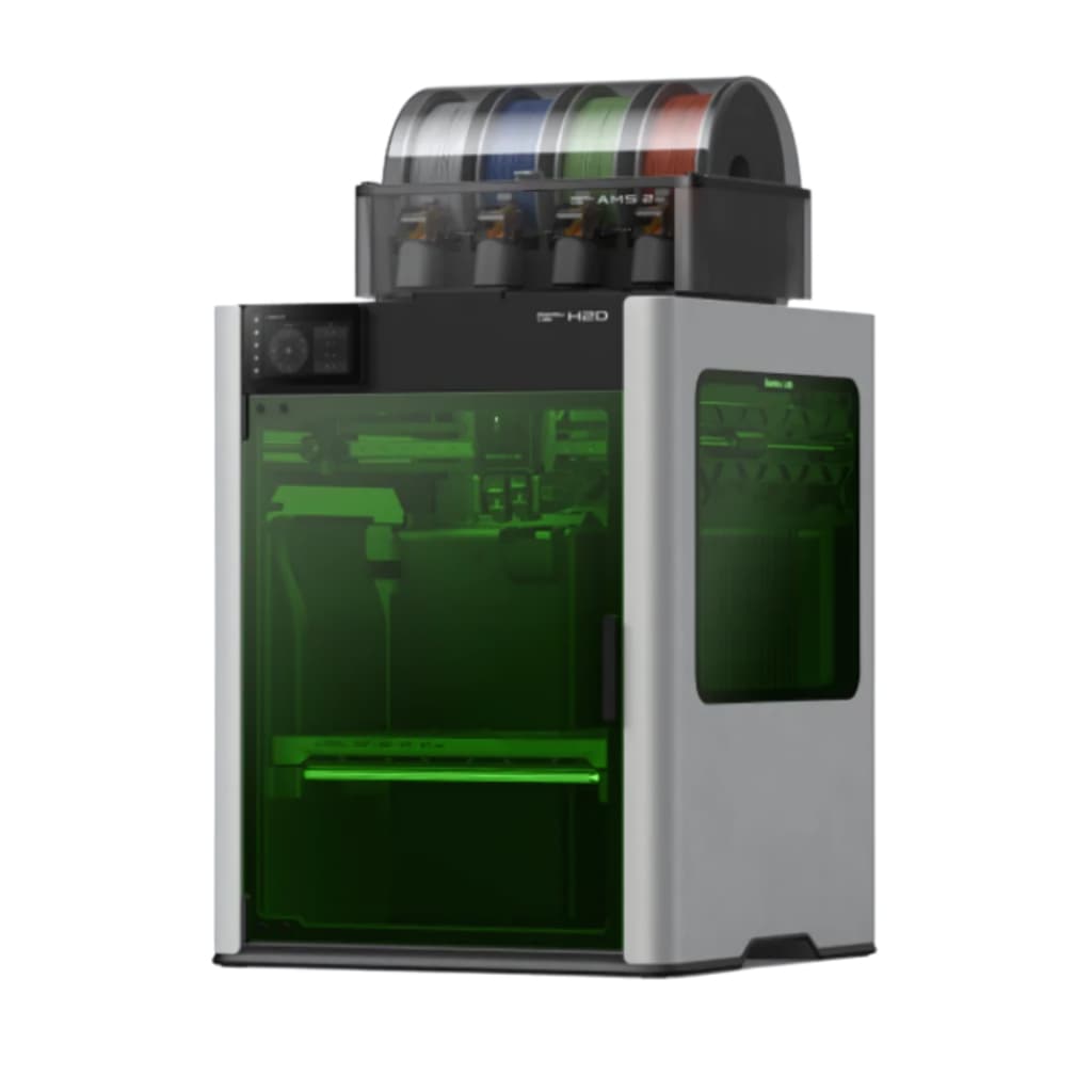 Impressora 3D Bambu Lab H2D Laser 40W+ CURSO GRATUITO - Combo AMS - Pronta Entrega, Original, 1 Ano Garantia00