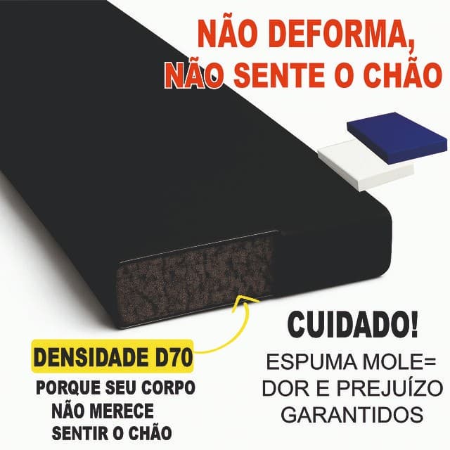 Colchonete Profissional Academia Exercícios treino Fitness FIT yoga impermeável colchão tapete