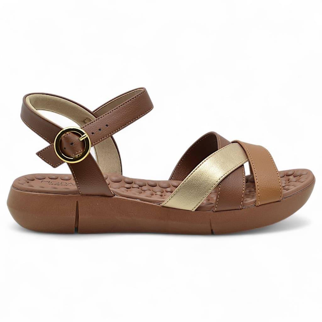 Sandalia Ortopedica Modare Ultraconforto Feminina Massageadora Esporao Elastico Original