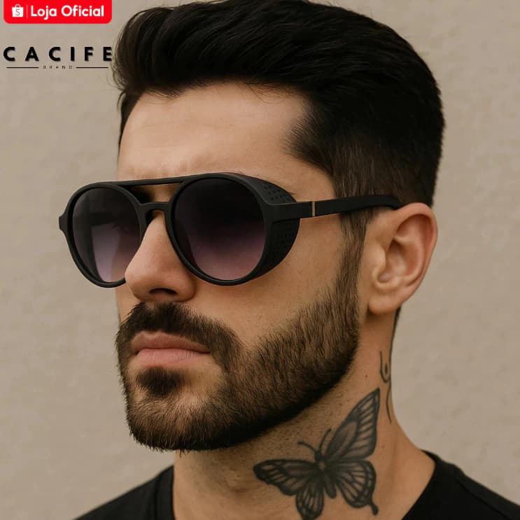 Óculos de Sol Floripa Soldador Premium Alok Steampunk Retrô uv400 Feminino Masculino