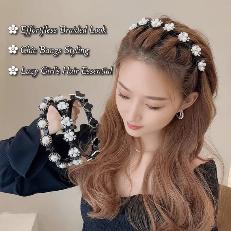 Novo Grampo De Cabelo Trançado Bandana Franja Estilo Preguiçoso Acessório Para Mulheres Festa De Natal 2026 Presente De 