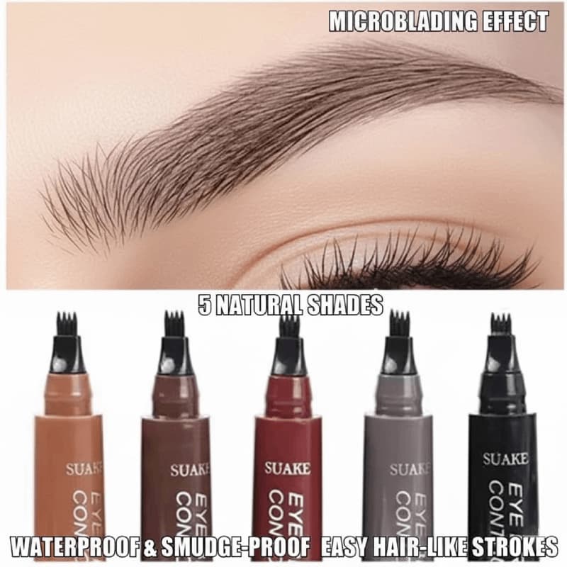 Lápis De Sobrancelha Líquido À Prova D'água De 5 Cores , De Longa Duração , Definição Natural , Maquiagem Acessível , Pr