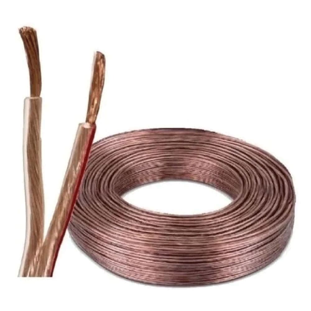 05 Metros Fio cabo de som paralelo Luminária Lustre Pendente Cristal Permak 100% Cobre