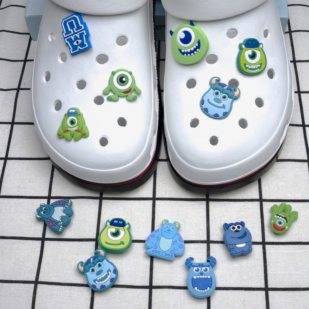 Sapato Encantos Decorações Pinos Novo Colorido Monstro DIY Sapatos Charme Botão