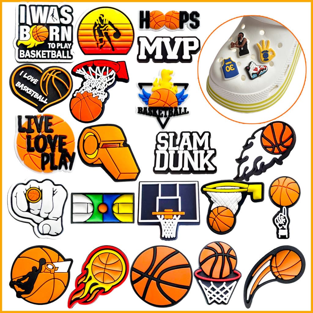 Clog Profissional Estrela Basquete Sapato Encantos DIY Tamanco Pinos Para Decoração