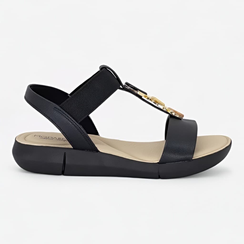 Sandalia Modare Ultra Conforto Ortopedica Feminina Pedraria Original