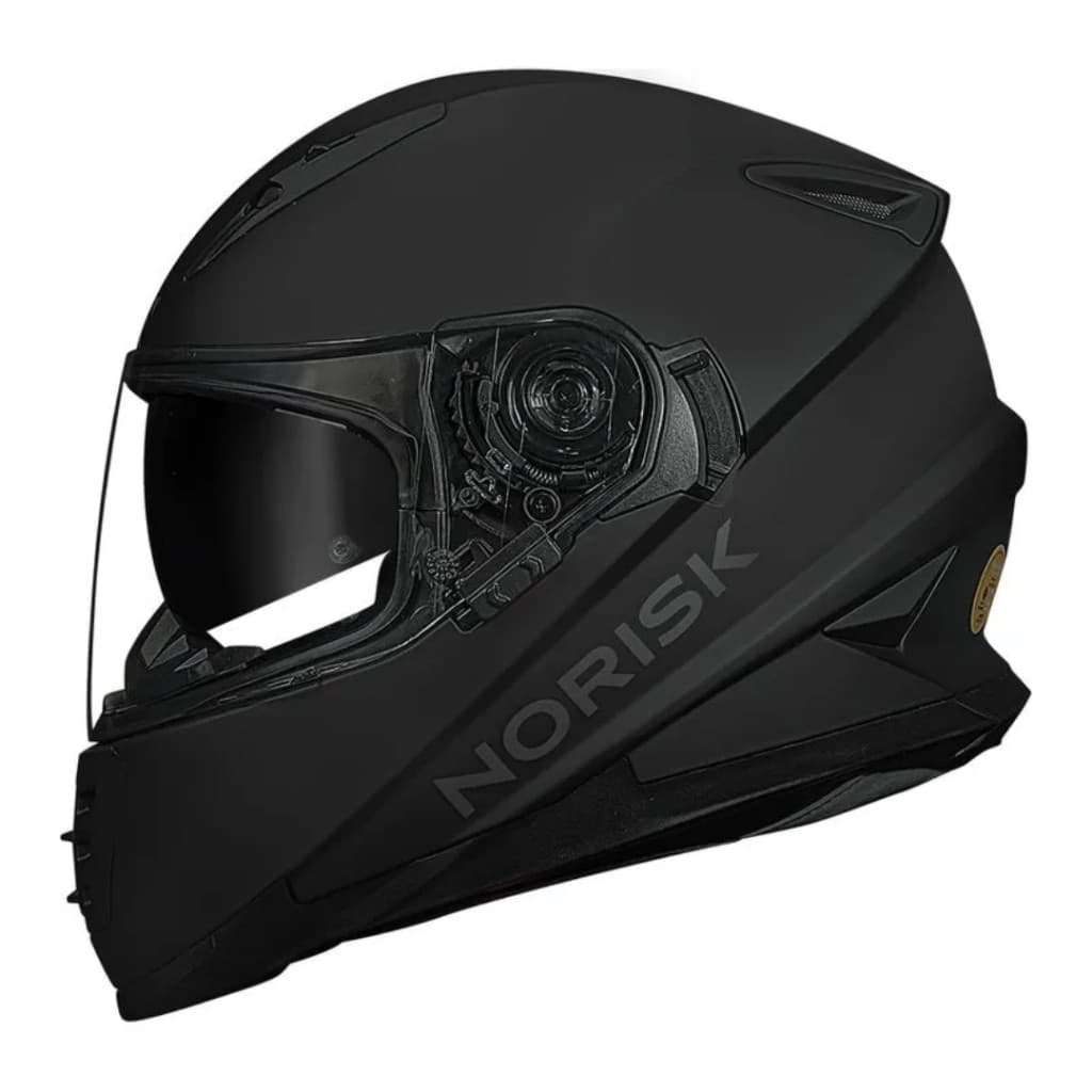 CAPACETE NORISK FF302 PRETO FOSCO E DISTRICT MASCULINO FEMININO