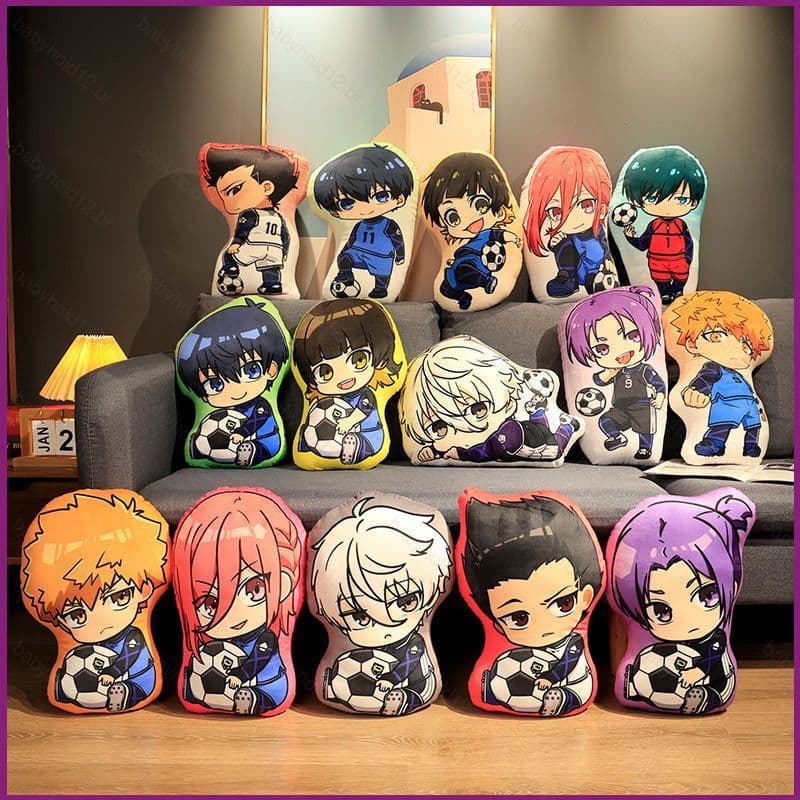 BB12 Azul Bloqueio Travesseiro De Pelúcia Anime Almofada Isagi Yoichi Chigiri Hyoma Seishiro Nagi Bonecas Presente