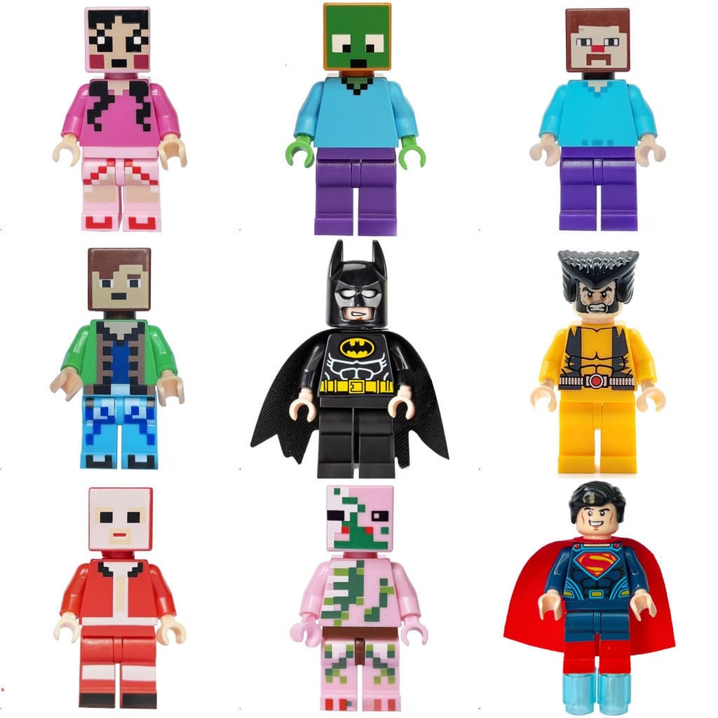 Blocos de construção de bonecos de ação brinquedos infantis