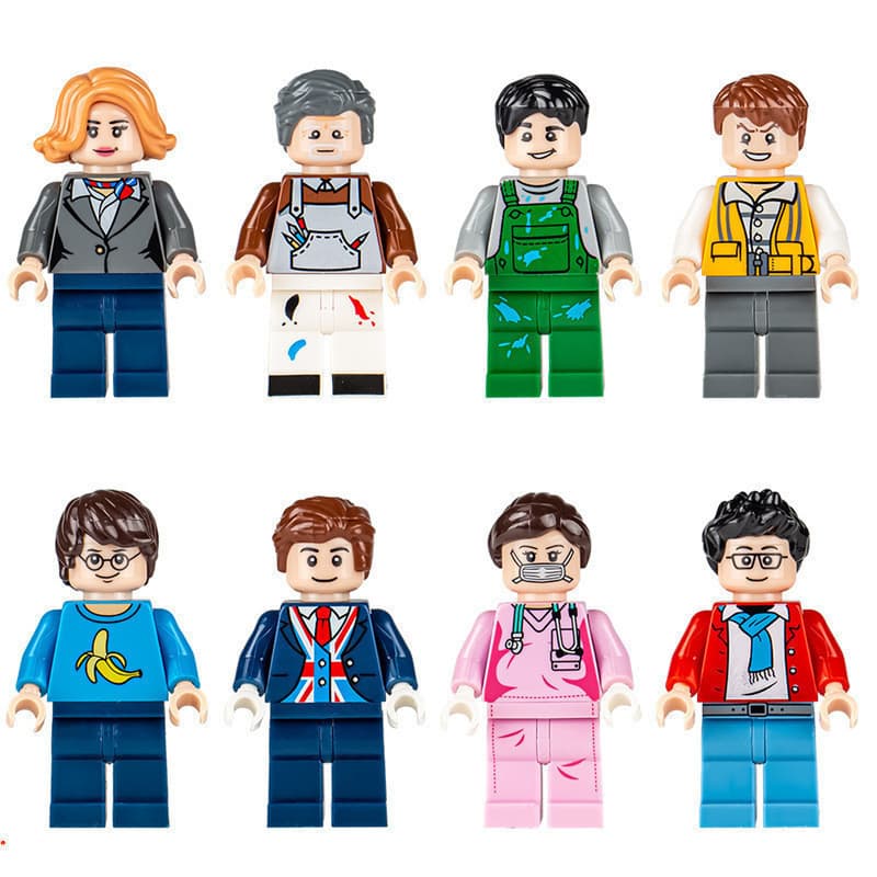 Blocos de construção de bonecos de ação brinquedos infantis